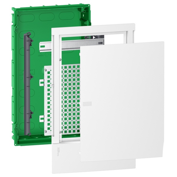 Щит встраиваемый мультимедийный Schneider Electric Resi9 Mini Pragma 36 модулей с белой дверью