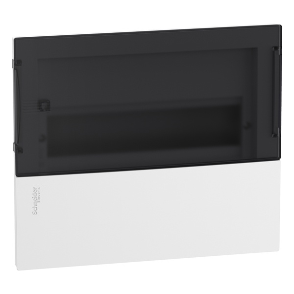 Шкаф встраиваемый Schneider Electric Resi9 Mini Pragma 12 модулей с прозрачной дверью 2 шины N и PE