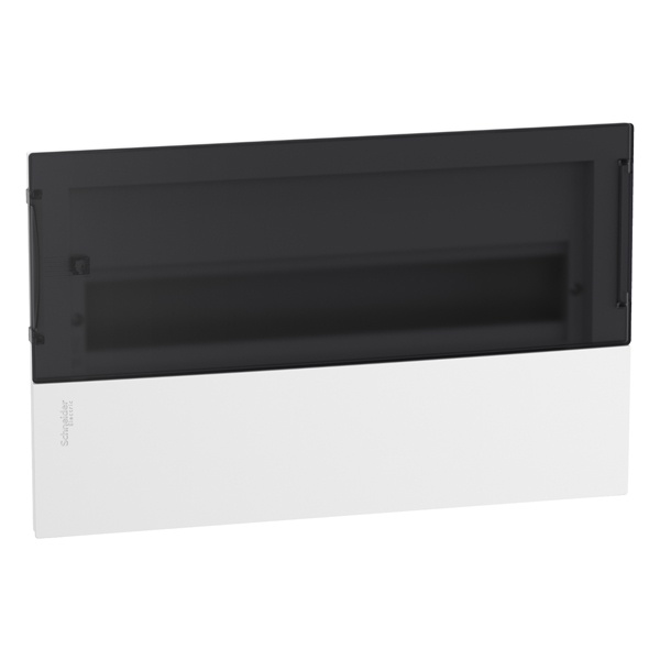 Шкаф встраиваемый Schneider Electric Resi9 Mini Pragma 18 модулей с прозрачной дверью 2 шины N и PE