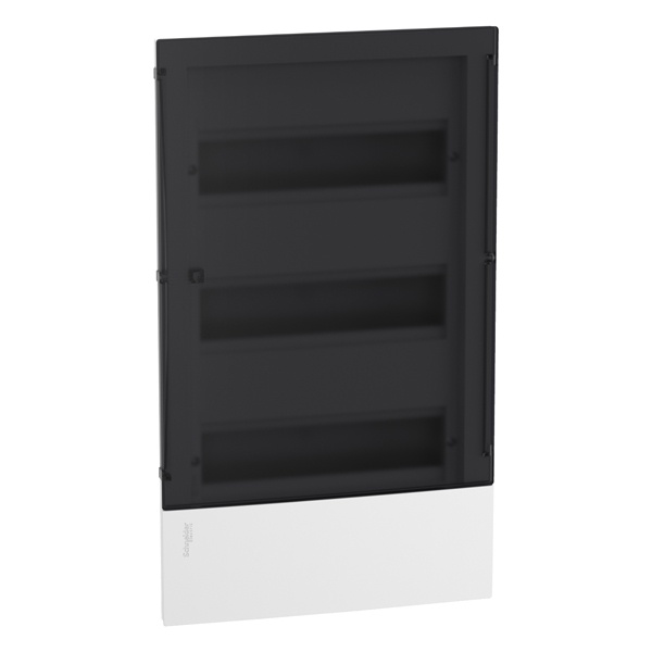 Шкаф встраиваемый Schneider Electric Resi9 Mini Pragma 36(3x12)м с прозрачной дверью 2 шины N и PE