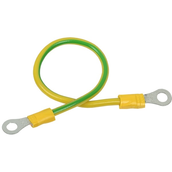 Проводник заземляющий ИЭК 200 мм D6 мм 4мм для уравнивания потенциалов кабельных лотков [упак.20шт]