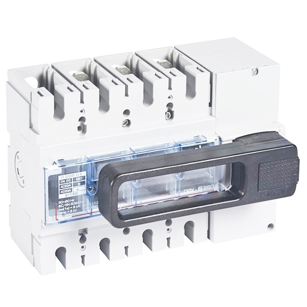 Выключатель-разъединитель Legrand DPX-IS 250 с дистанционным отключением 63A 3п рукоятка спереди