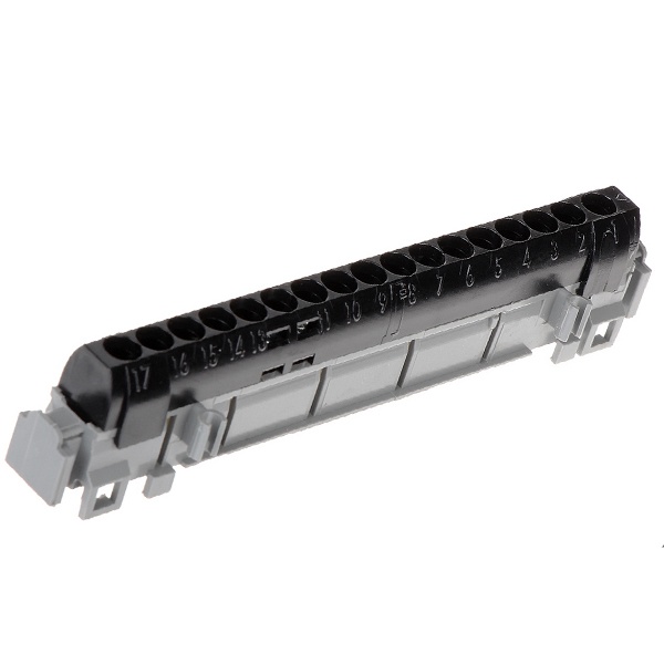 Клеммник Legrand 1x6-25+16x1,5-16 мм2 длина 141 мм черный