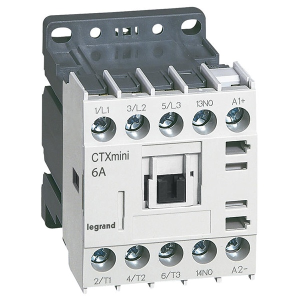 Контактор Legrand CTX3 Мини 3P 6A (AC-3) 1но 24V DC
