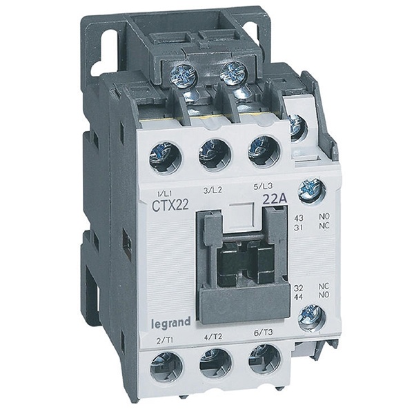 Контактор Legrand CTX3 22 3P 22A (AC-3) 1но1нз 24V DC