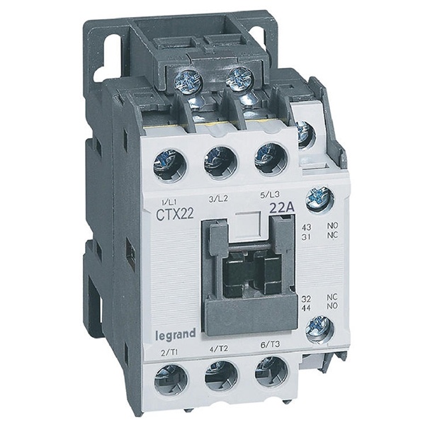 Контактор Legrand CTX3 22 3P 22A (AC-3) 1но1нз 380V AC