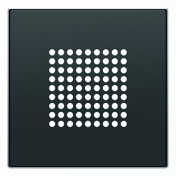 Накладка для механизма звонка и громкоговорителя ABB Sky, черный бархат (8529 NS)