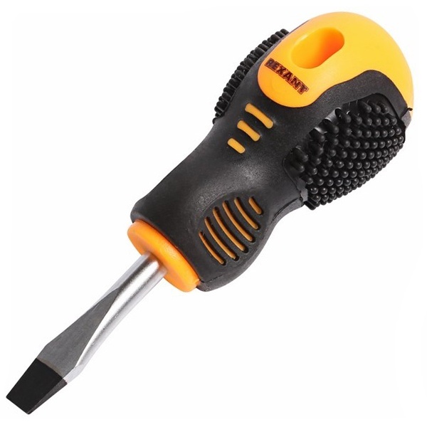 Отвертка Rexant шлицевая SL 6х40 мм, двухкомпонентная рукоятка