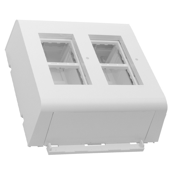 Рамка Legrand Mosaic 2х4 модуля для кабель-канала DLP и DLPlus