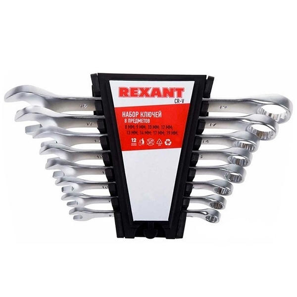 Набор ключей Rexant комбинированных 8-19 мм 8 предметов