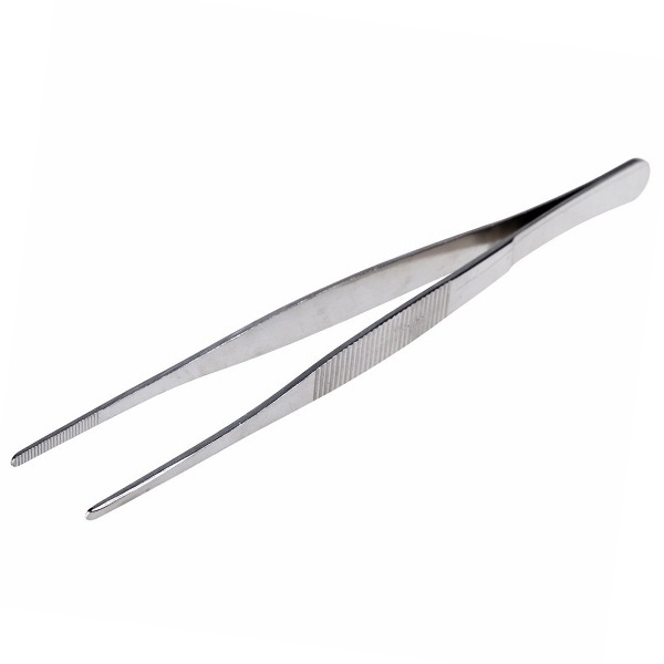 Пинцет Rexant прямой рифленый 200мм