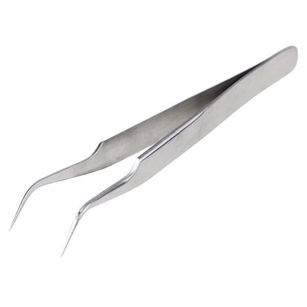 Пинцет Rexant изогнутый узкий 125мм