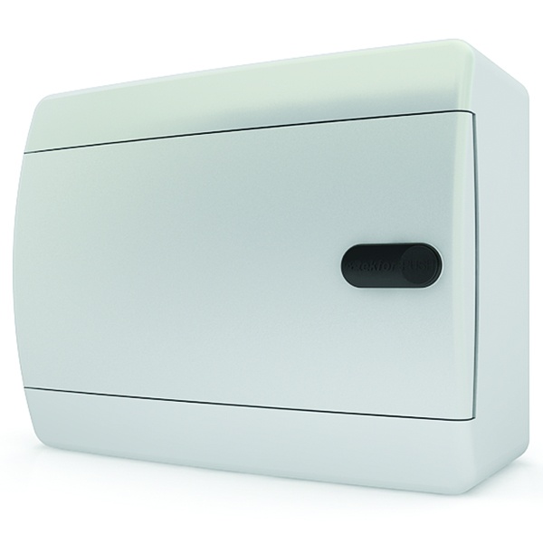 Щит навесной Tekfor CNN 40-08-1 (1x8) модулей непрозрачная белая дверца IP41 (электрический шкаф)