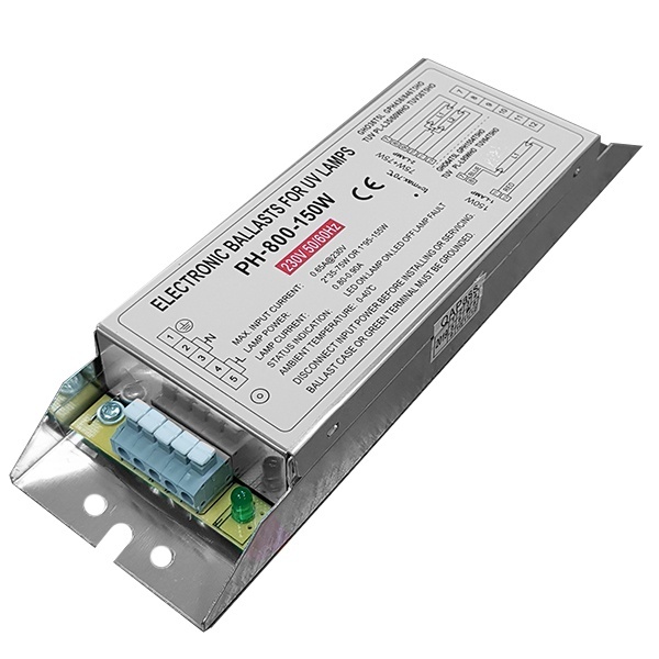 ЭПРА LightBest PH-800 150W 0,8-0,9А (2x35-75W; 1x95-155W) L200х64х29mm для бактерицидных ламп
