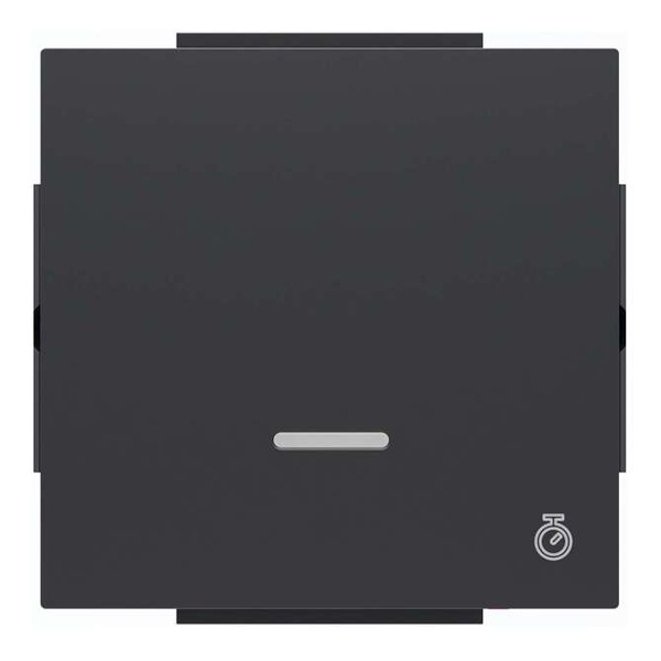 Клавиша для 1-клавишных выключателей с таймером ABB Niessen Sky, черный бархат (8562 NS)
