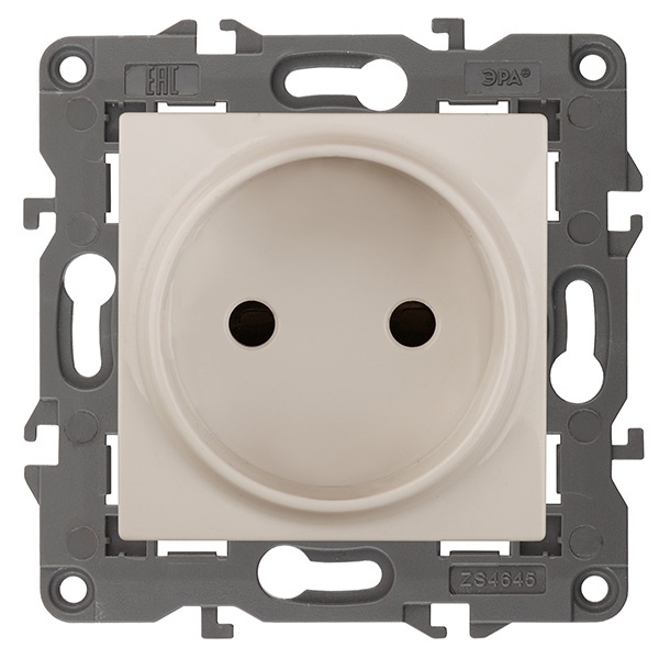 Розетка ЭРА 2P 16A 250В IP20 Elegance слоновая кость 14-2105-02 (бежевый)