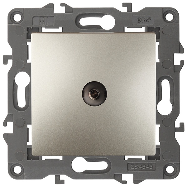 Розетка ЭРА TV проходная IP20 Elegance шампань 14-3102-04