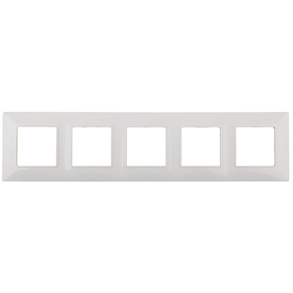 Рамка на 5 постов Эра Elegance белый 14-5005-01