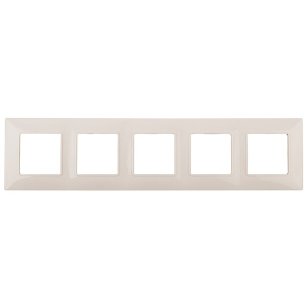 Рамка на 5 постов Эра Elegance слоновая кость 14-5005-02 (бежевый)