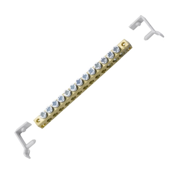 Шина N+PE ABB с 10х16мм2 диаметр 4,5мм и 3х25мм2 диаметр 5,6мм (LUC 12 532)