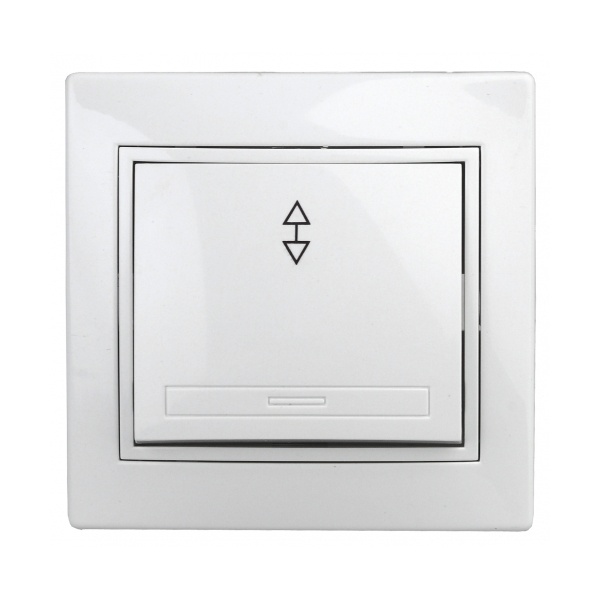 Переключатель Intro 10А 250В IP20 Plano, белый 1-103-01