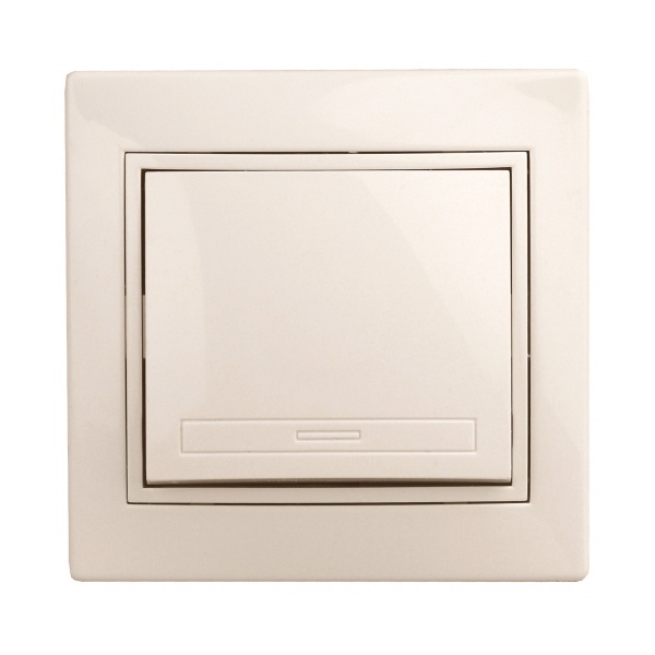 Выключатель Intro 10А 250В IP20 Plano, слоновая кость 1-101-02 (бежевый)