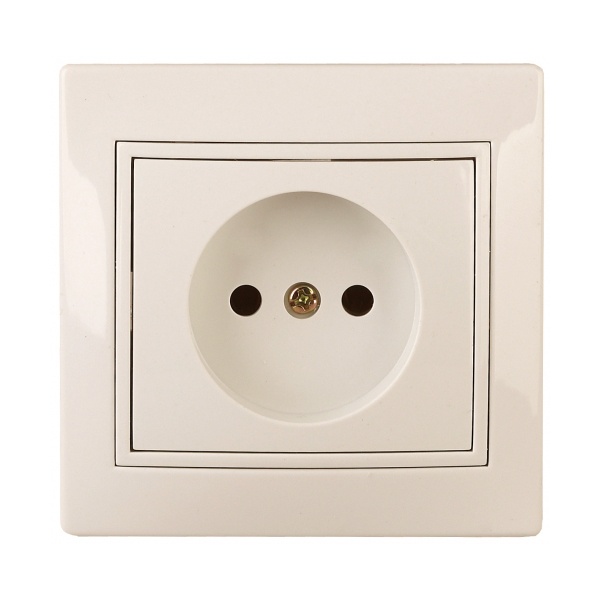Розетка Intro 2P 16А 250В IP20 Plano, слоновая кость 1-201-02 (бежевый)