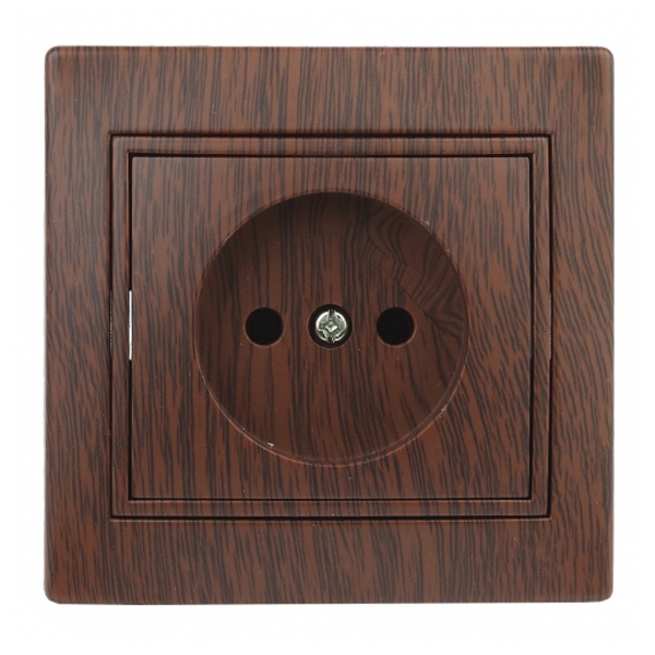 Розетка Intro 2P 16А 250В IP20 Plano, венге 1-201-10