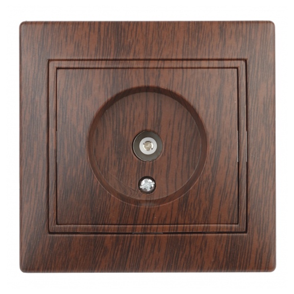 Розетка TV Intro одиночная IP20 Plano, венге 1-301-10