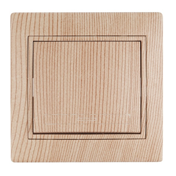 Выключатель Intro 10А 250В IP20 Plano, сосна 1-101-11