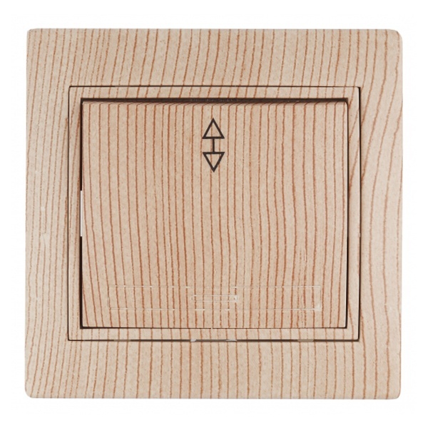 Переключатель Intro 10А 250В IP20 Plano, сосна 1-103-11