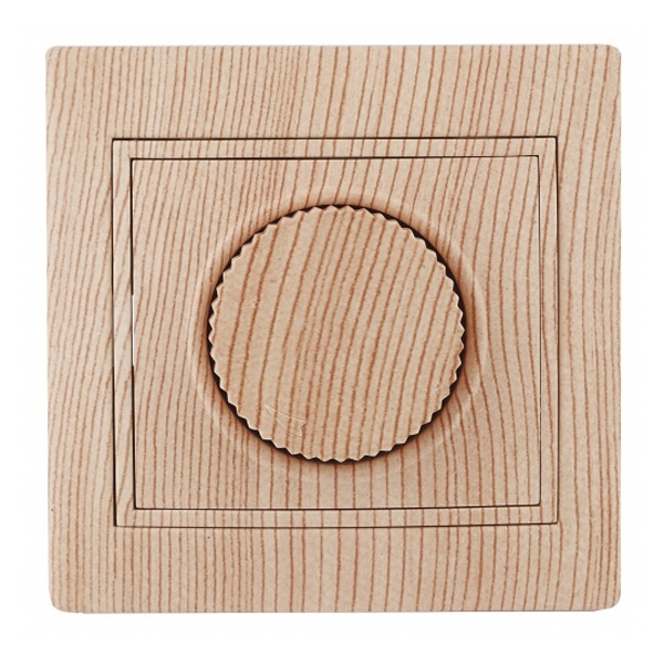 Светорегулятор поворотный Intro 600Вт 230В IP20 Plano, сосна 1-401-11