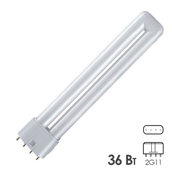 Лампа УФ в ловушки для насекомых Osram Dulux L BLUE 36W/78 2G11 UVA BL 368 nm сушка гель лака