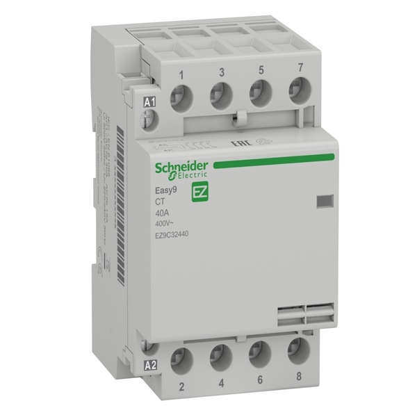 Модульный контактор Easy9 СТ Schneider Electric 40A 4 полюса 4НО 220/230В АС 50ГЦ 3 модуль