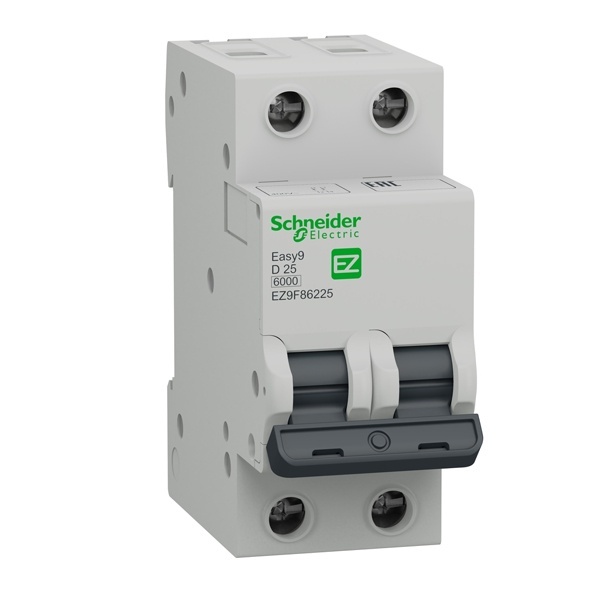 Автоматический выключатель Schneider Electric EASY 9 2П 25А D 6кА 230В (автомат электрический)