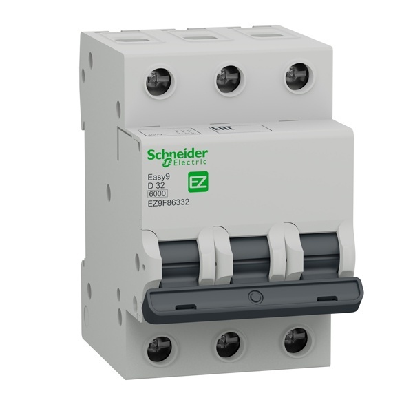 Автоматический выключатель Schneider Electric EASY 9 3П 32А D 6кА 400В (автомат электрический)