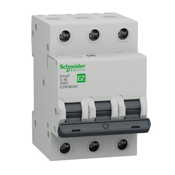 Автоматический выключатель Schneider Electric EASY 9 3П 40А D 6кА 400В (автомат электрический)