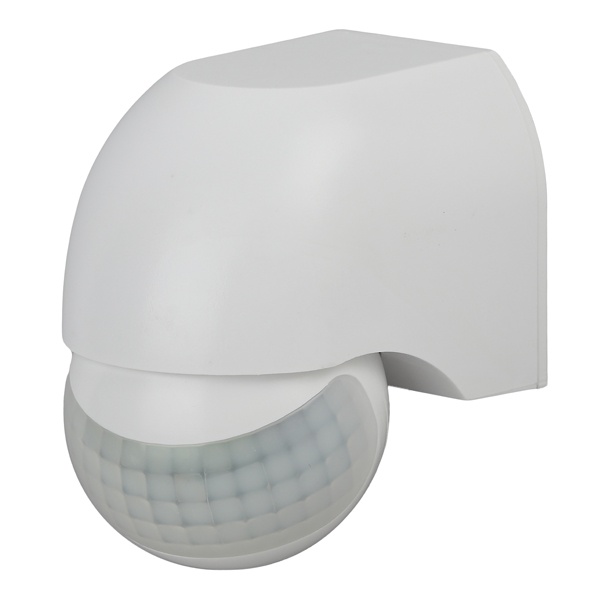 Датчик движения ЭРА MD 011 настенный 800W угол 180гр. дальность 12м IP44 белый