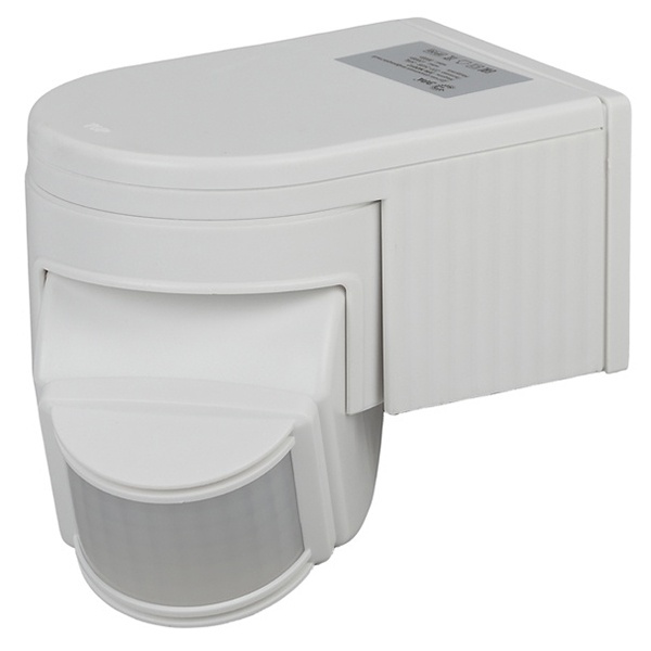 Датчик движения ЭРА MD 012 настенный 1100W угол 180гр. дальность 12м, IP20