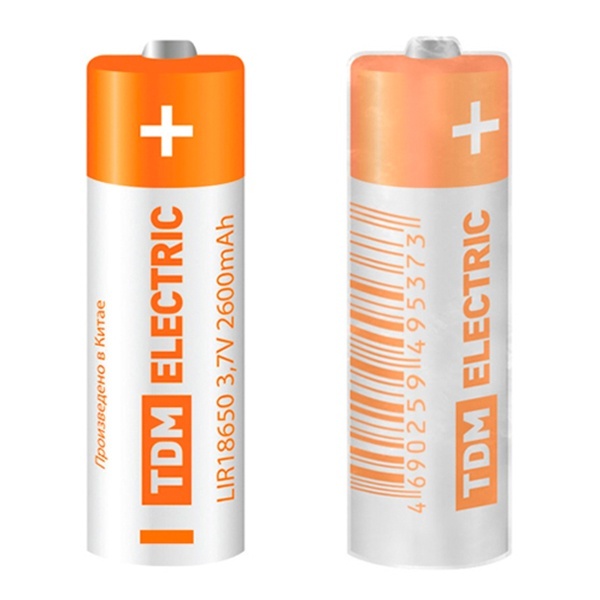 Аккумулятор TDM LIR18650 3,7 В 2600mAh Li-Ion (упаковка 10шт)