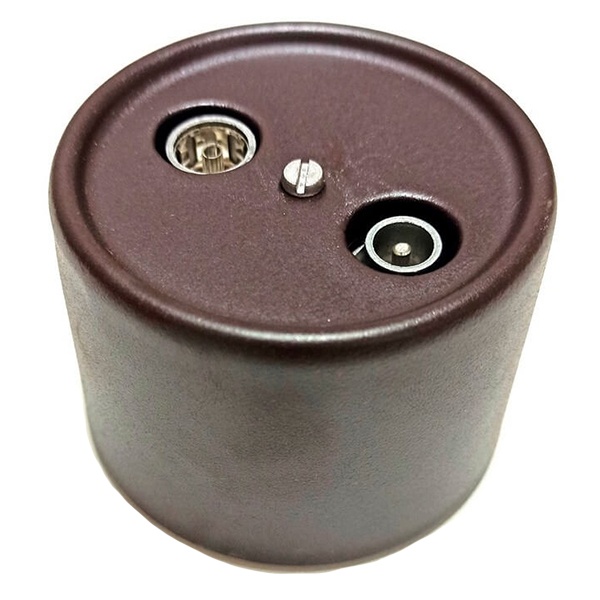 Накладная розетка TV-R-SAT проходная Bironi Лизетта керамика коричневый