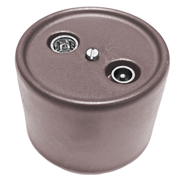 Накладная розетка R/TV-Sat Bironi Лизетта оконечная пластик коричневый