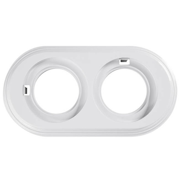 Рамка 2-я Bironi Лизетта, пластик белый