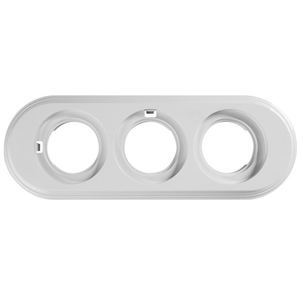 Рамка 3-я Bironi Лизетта, пластик белый