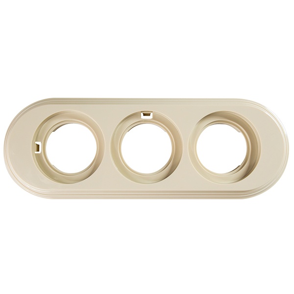 Рамка 3-я Bironi Лизетта, пластик слоновая кость (бежевый)