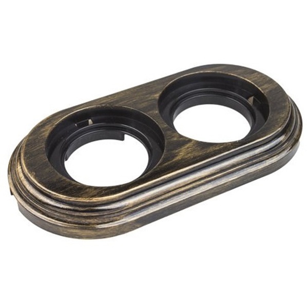 Рамка 2-я Bironi Лизетта, пластик бронза