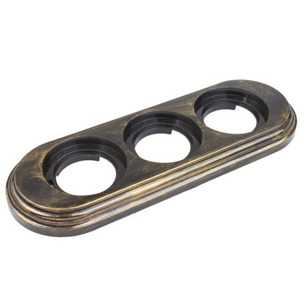 Рамка 3-я Bironi Лизетта, пластик бронза