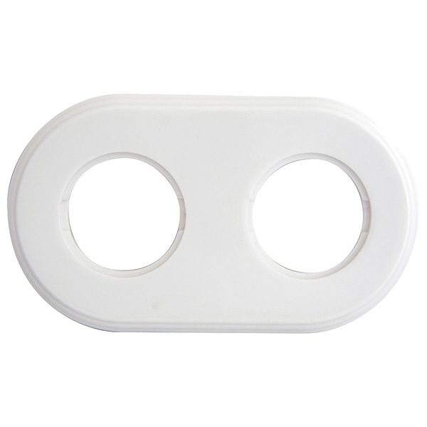 Рамка 2-я Bironi Шедель, керамика белый