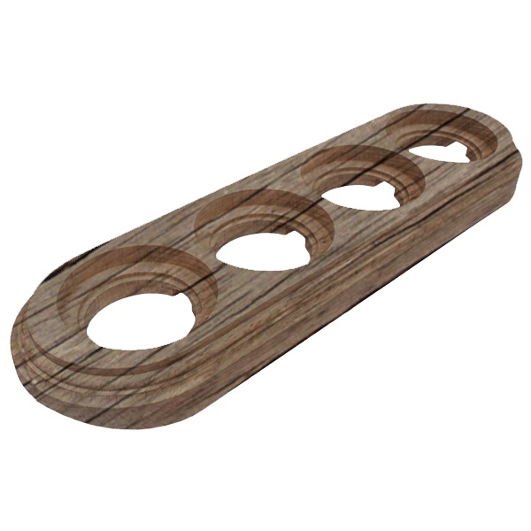 Рамка 4-я под диаметр бревна 240мм Bironi Лизетта, цвет старое дерево