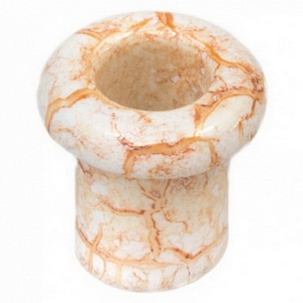 Втулка Bironi Rozetkoff (проход через стену) H-25мм D-15мм керамика мрамор [упак. 32шт]